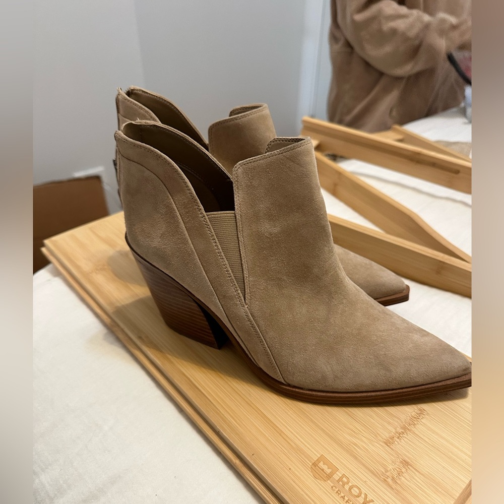 Vince Camuto Tan Ankle Booties